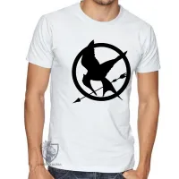 Camiseta adulto ou infantil Jogos Vorazes tordo preto - Foto 2