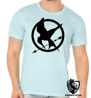 Camiseta adulto ou infantil Jogos Vorazes tordo preto - Foto 5