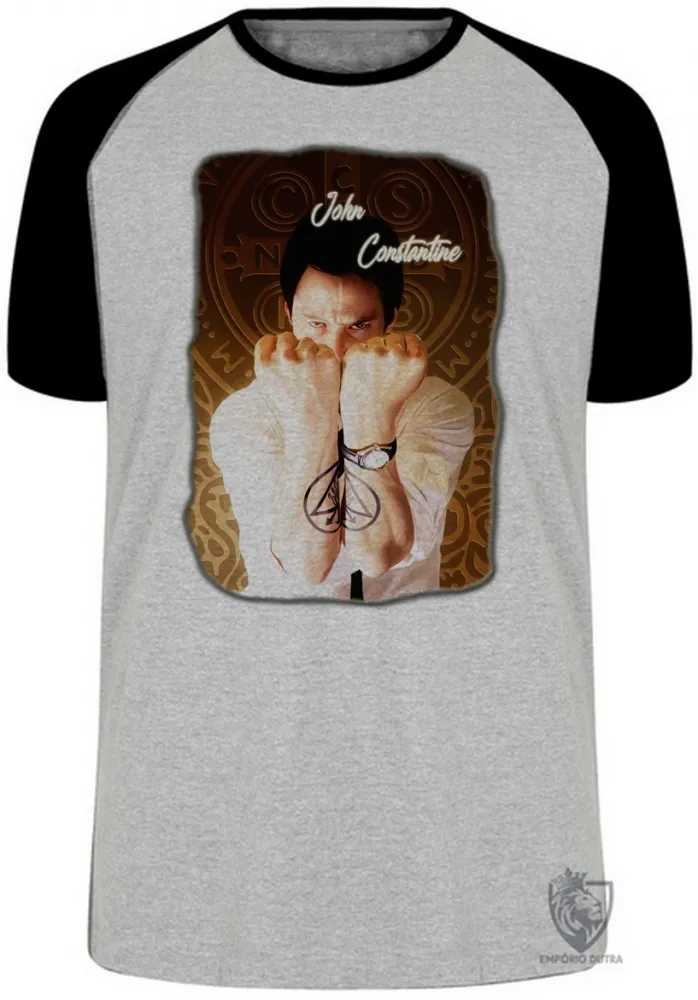 Camiseta adulto ou infantil John Constantine demônios