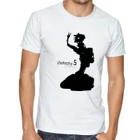Camiseta adulto ou infantil Johnny 5 robo filme android - Foto 2