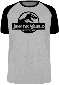 Camiseta adulto ou infantil jurassic park dinossauro rex tiranossauro