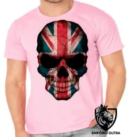 Camiseta adulto ou infantil justiceiro caveira inglaterra bandeira - Foto 4