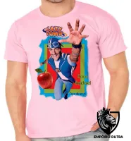 Camiseta adulto ou infantil Lazy Town Sportacus maçã saudavel - Foto 4