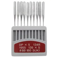  AGULHA P/ MÁQUINA DE COSTURA  RETA INDUTRIAL DPXCABO GROSSO (ORANGE)