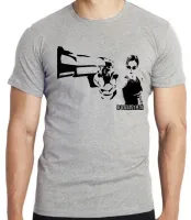 Camiseta adulto ou infantil Matrix Trinity arma pistola - Foto 3