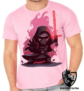 Camiseta adulto ou infantil Ben Solo vilão Kylo Ren star wars - Foto 2