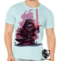Camiseta adulto ou infantil Ben Solo vilão Kylo Ren star wars - Foto 5