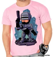 Camiseta adulto ou infantil ROBOCOP robo policial futuro - Foto 2