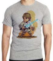 Camiseta adulto ou infantil Star Wars Luke Skywalker jedi - Foto 3