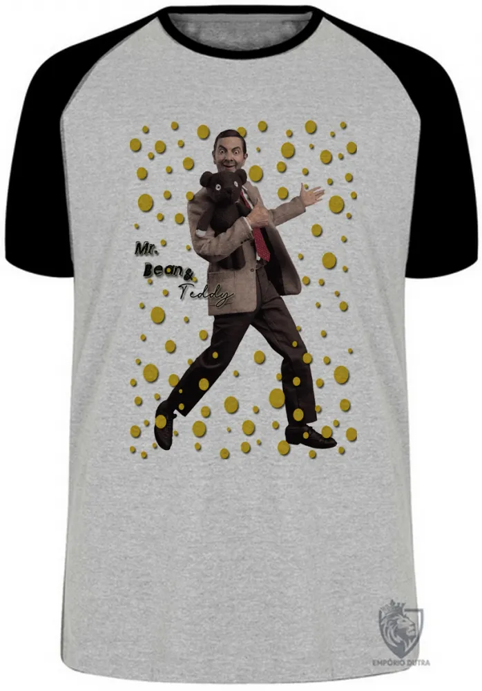 Camiseta adulto ou infantil Mr. Bean and Teddy