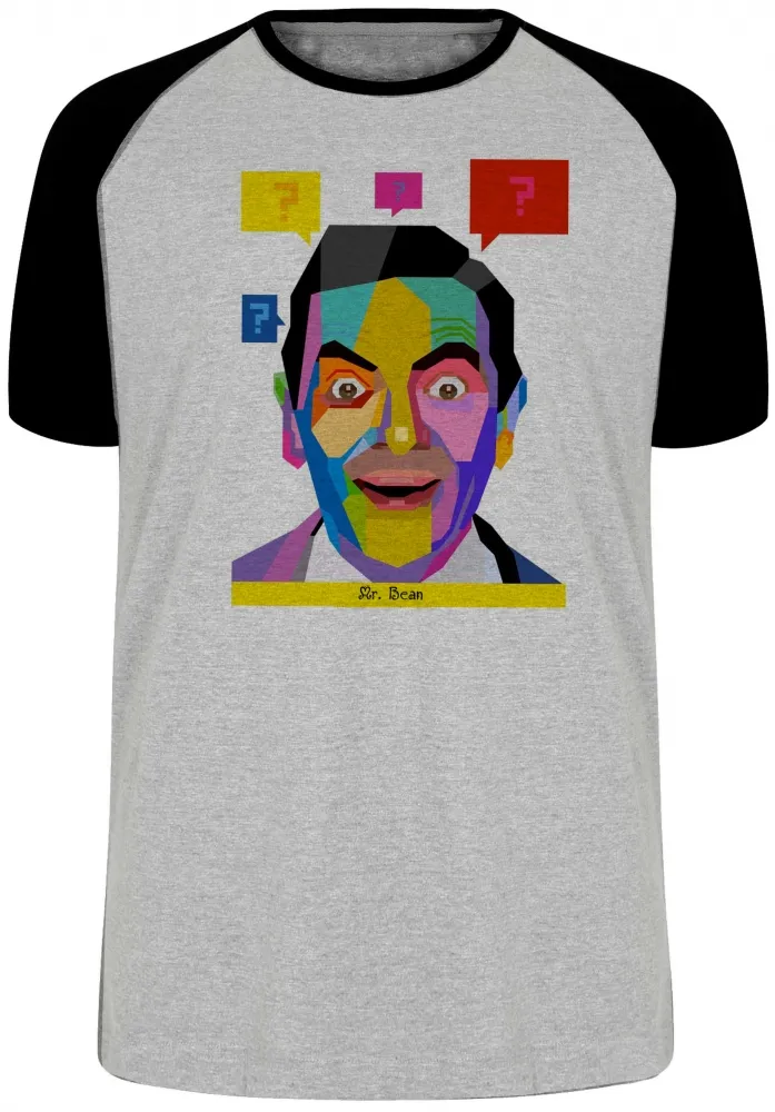 Camiseta adulto ou infantil Mr. Bean serie seriado engraçado risos Imagem