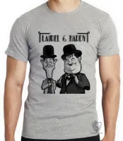 Camiseta adulto ou infantil o gordo e o magro laurel e hardy - Foto 3