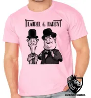 Camiseta adulto ou infantil o gordo e o magro laurel e hardy - Foto 4