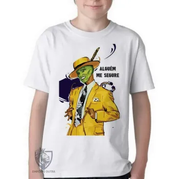 Camiseta adulto ou infantil O máscara terno amarelo - Foto 2