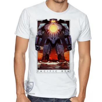 Camiseta adulto ou infantil Pacific Rim circulo de fogo robo - Foto 2