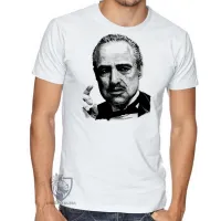 Camiseta adulto ou infantil poderoso chefão the godfather marlon brando - Foto 3