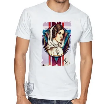 Camiseta adulto ou infantil Princesa Leia Organa star wars - Foto 2