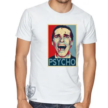 Camiseta adulto ou infantil Psycho Patrick Bateman Christian Bale - Foto 2