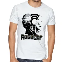 Camiseta adulto ou infantil Robocop policial futuro filme cabeça - Foto 2