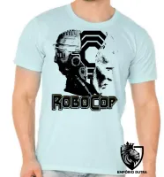 Camiseta adulto ou infantil Robocop policial futuro filme cabeça - Foto 5