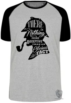 Camiseta adulto ou infantil Sherlock Holmes cachimbo