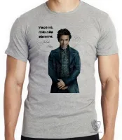 Camiseta adulto ou infantil Sherlock Holmes você vê - Foto 3