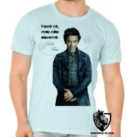 Camiseta adulto ou infantil Sherlock Holmes você vê - Foto 5