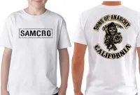 Camiseta adulto ou infantil SOA  Samcro sons of anarchy anarquia - Foto 2