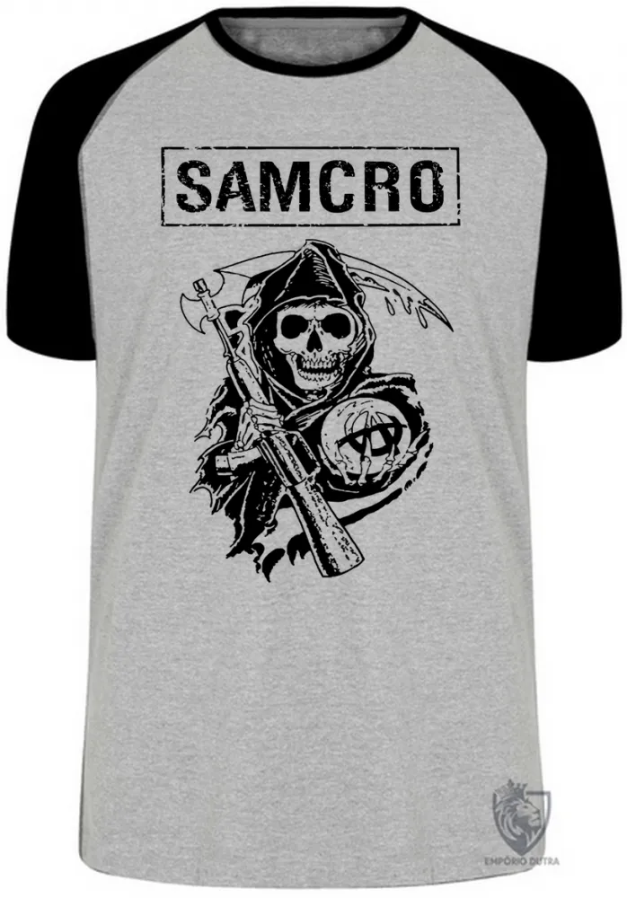 Camiseta adulto ou infantil soa samcro harley moto