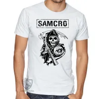 Camiseta adulto ou infantil soa samcro harley moto - Foto 3