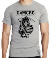 Camiseta adulto ou infantil soa samcro harley moto - Foto 4