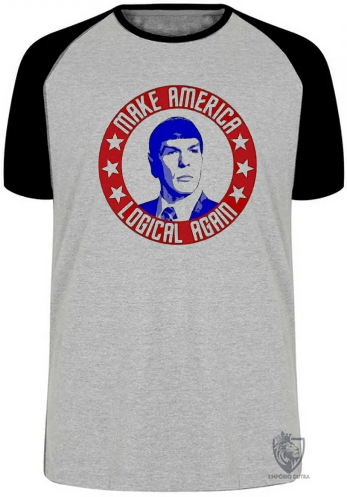 Camiseta adulto ou infantil Spock make america