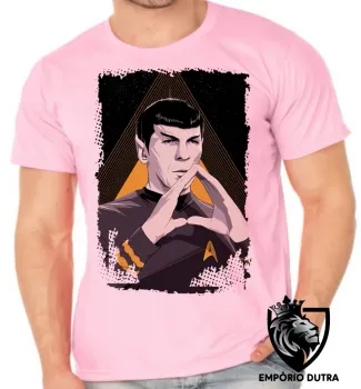 Camiseta adulto ou infantil Spock mãos star trek - Foto 2