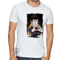 Camiseta adulto ou infantil Spock mãos star trek - Foto 3