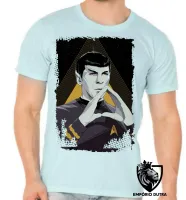 Camiseta adulto ou infantil Spock mãos star trek - Foto 5