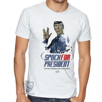 Camiseta adulto ou infantil Spock presidente star trek - Foto 2