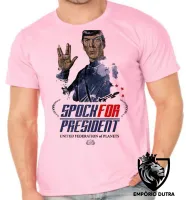 Camiseta adulto ou infantil Spock presidente star trek - Foto 4