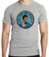 Camiseta adulto ou infantil Spock vida longa e próspera - Foto 3