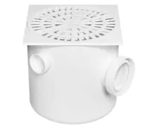 Caixa Sifonada 250X250X75/100 Quadrada Branca 