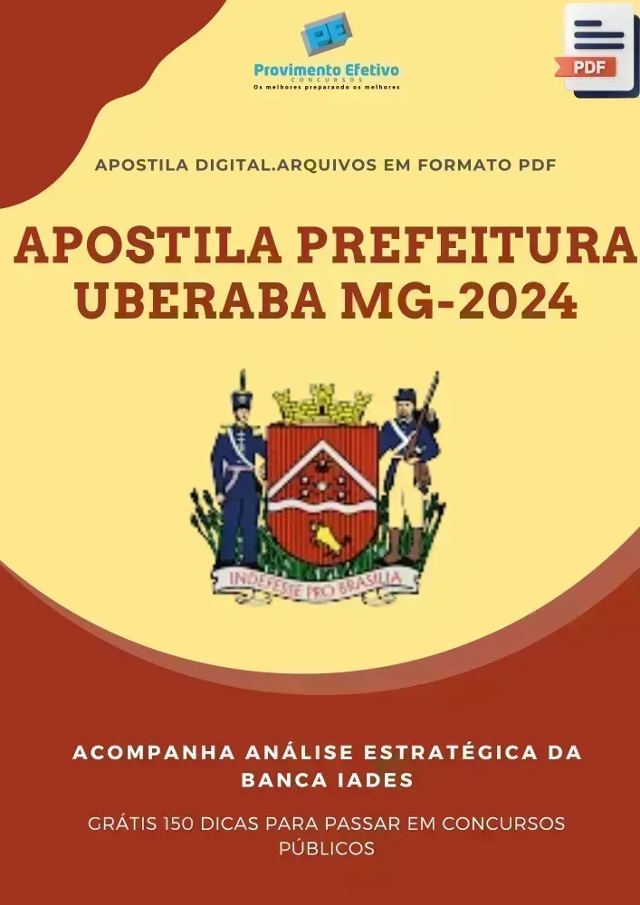 Apostila Pref. Uberaba MG Assistente Social 413 2024 Imagem