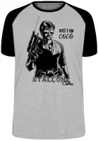 Camiseta adulto ou infantil sylvester stallone rambo Cobra você é um cocô - Foto 4