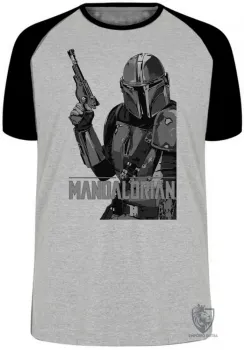 Camiseta adulto ou infantil The Mandalorian arma