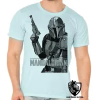 Camiseta adulto ou infantil The Mandalorian arma - Foto 5