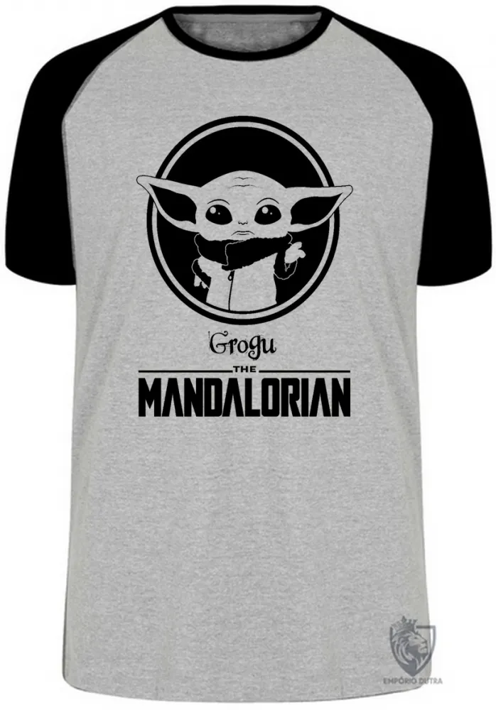 Camiseta adulto ou infantil The Mandalorian baby Grogu