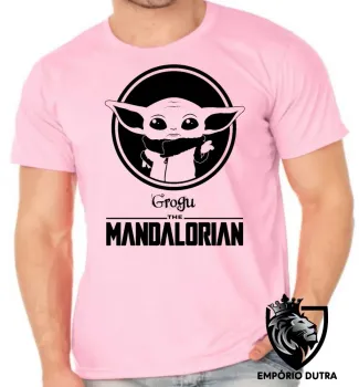 Camiseta adulto ou infantil The Mandalorian baby Grogu - Foto 2