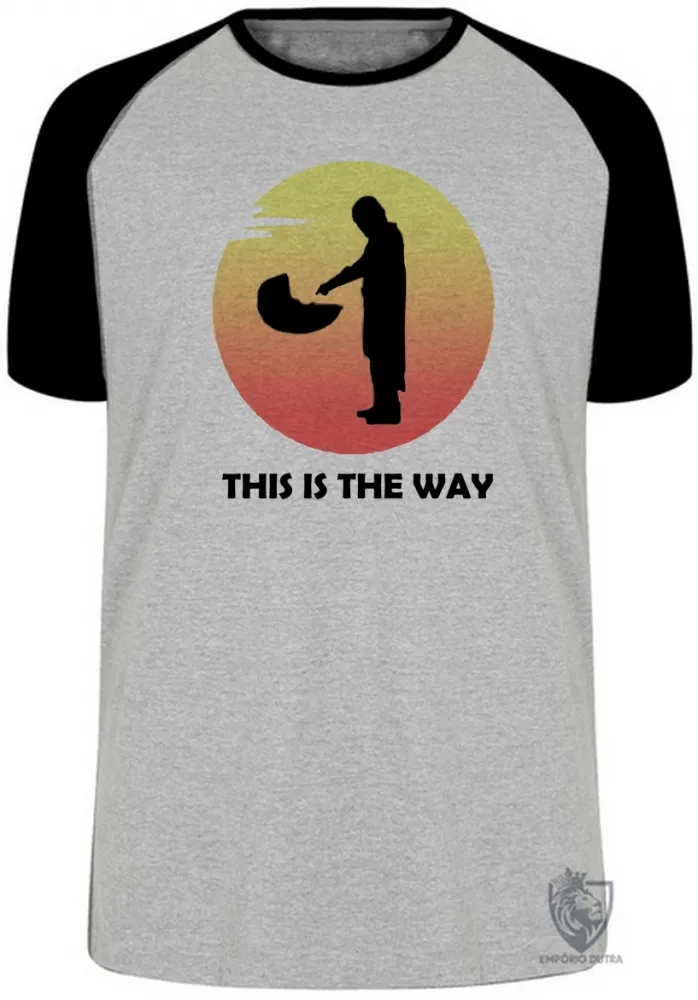 Camiseta adulto ou infantil The Mandalorian dedo bebê Imagem