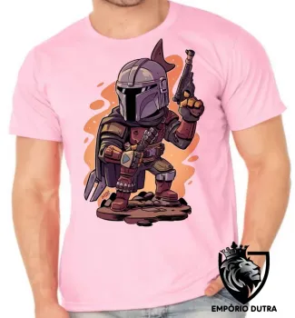Camiseta adulto ou infantil The Mandalorian desenho - Foto 2