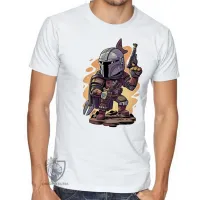 Camiseta adulto ou infantil The Mandalorian desenho - Foto 3