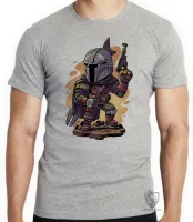 Camiseta adulto ou infantil The Mandalorian desenho - Foto 4