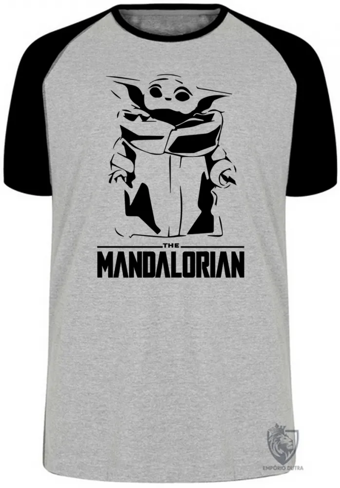Camiseta adulto ou infantil The Mandalorian Grogu bebê